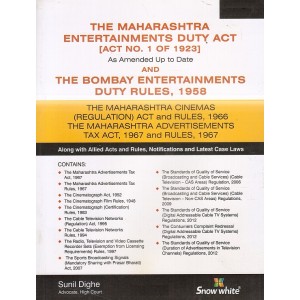 Snow White Publication's Maharashtra Entertainment Duty Act, 1923 & Rules, 1958 by Adv. Sunil Dighe 
